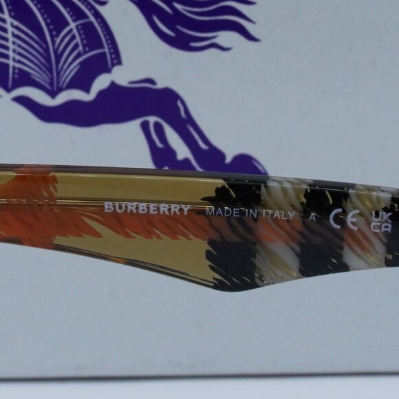 Burberry BE4434 414673 Square Sunglasses - Check Sand/Brown - Picture 5 of 9
